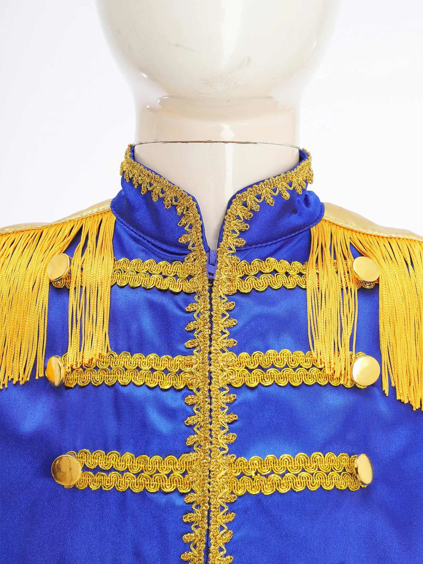Kids Girls 60s Retro Hippie Rock Band Musician Costume Halloween Cosplay Carnival Party Circus Drummer Parade Tassel Jacket Coat