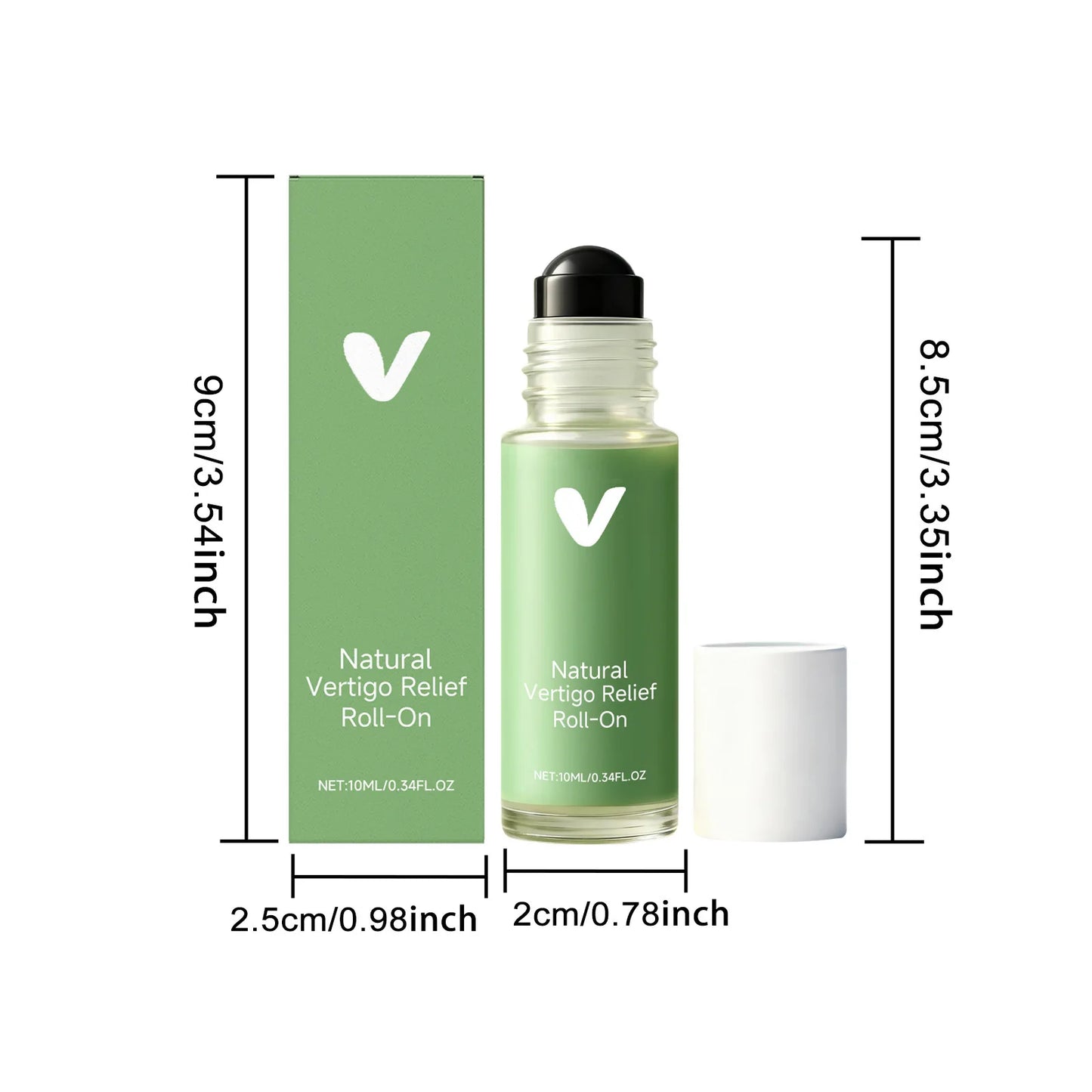 Roll-On Essential Oil - Cooling Soothing Massage for Ear Area, Compact Portable, Unisex Formula, Ideal for Daily Local Care