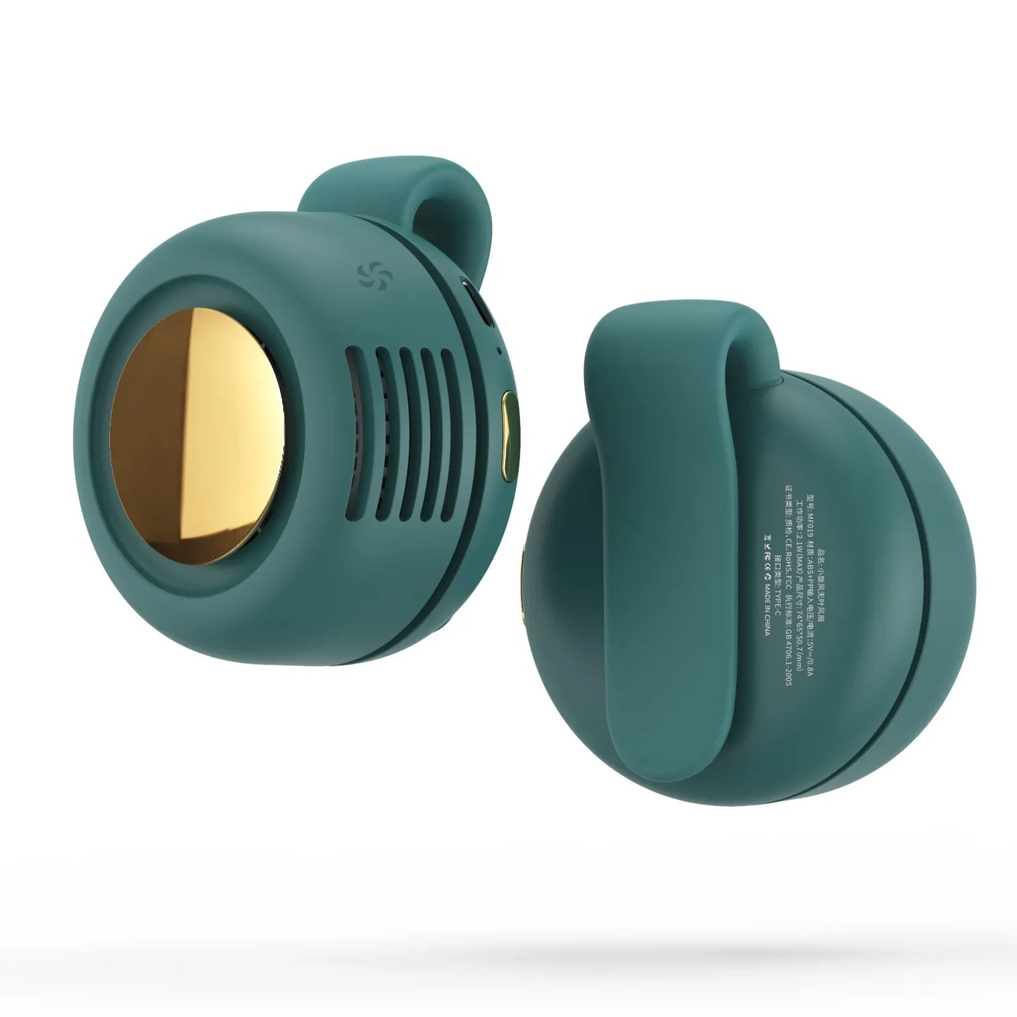 Silent Mini Bladeless Fan Electric Small fan Clip on Shirt Waist Portable Mini Bladeless Fans 3-Speed For Outdoor 2026