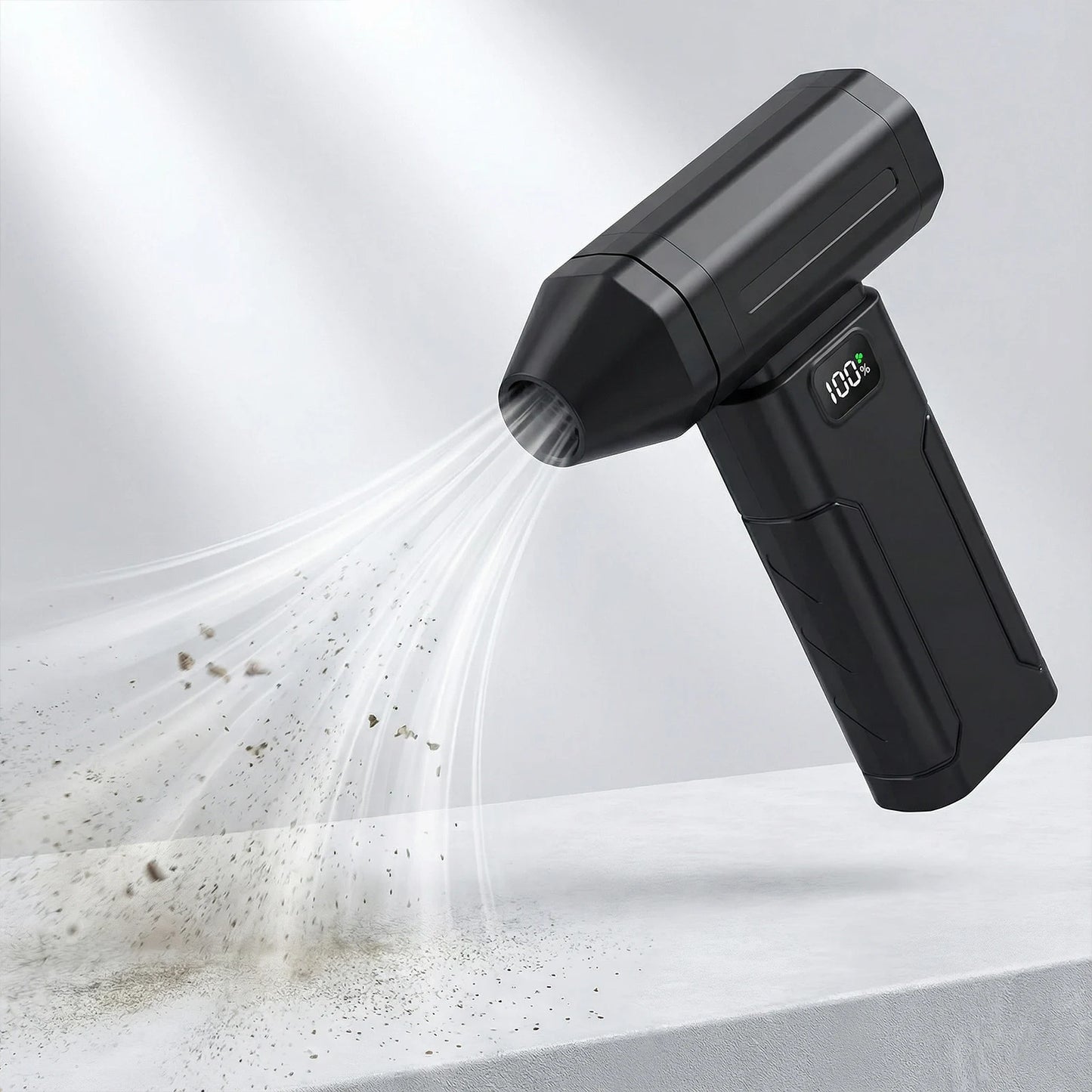  Compressed Air Duster 5-Speed Handheld Portable Dust Blower Electric Dryer Screen Display Rechargeable 100000RPM Powerful Tool