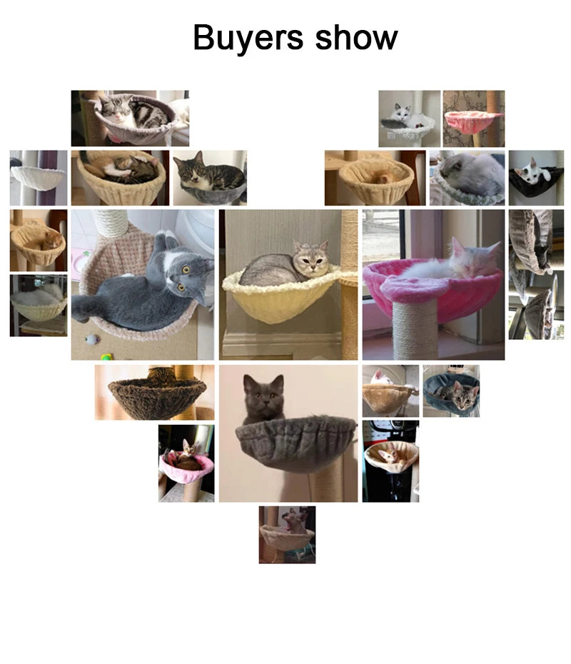 DIY Cat Tree Accessories Cat Scratching Post Scratch Support Ceiling Cat Climbing Tower Platform Cat House Hammock Pet Furniture