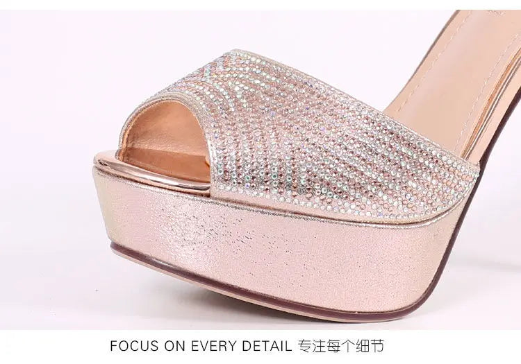 Platform High Heels Pumps Women Shoes 2022 Women Heels Sandals Wedding Shoes Sandalia Feminina 12 CM Heels