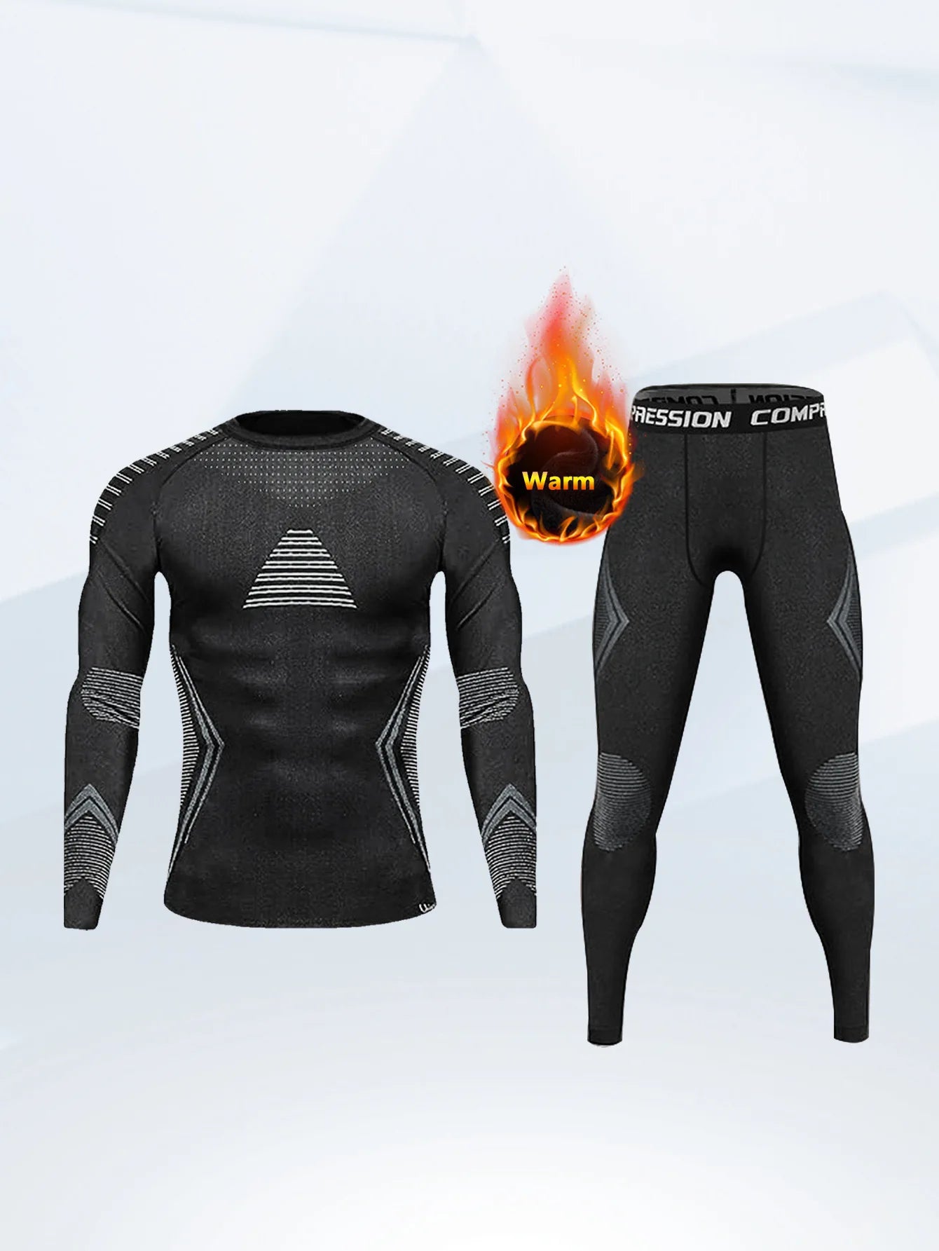 Outdoor Skiing Quick-drying Clothes Running Jumping Skiing Sportswear Moisture-wicking Thermal Underwear Functional Set