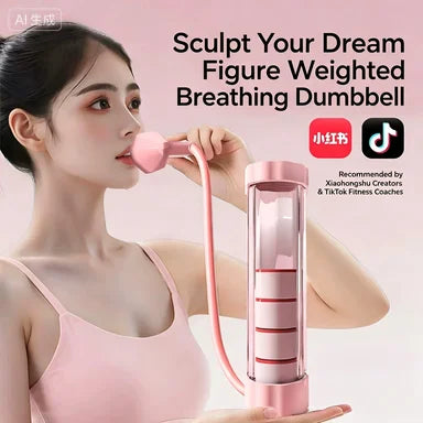 Breathing Dumbbell Abdominal Muscle Trainer, Abdominal Breathing, Lung Capacity, Vest Line, Pelvic Floor Muscle Core Trainer