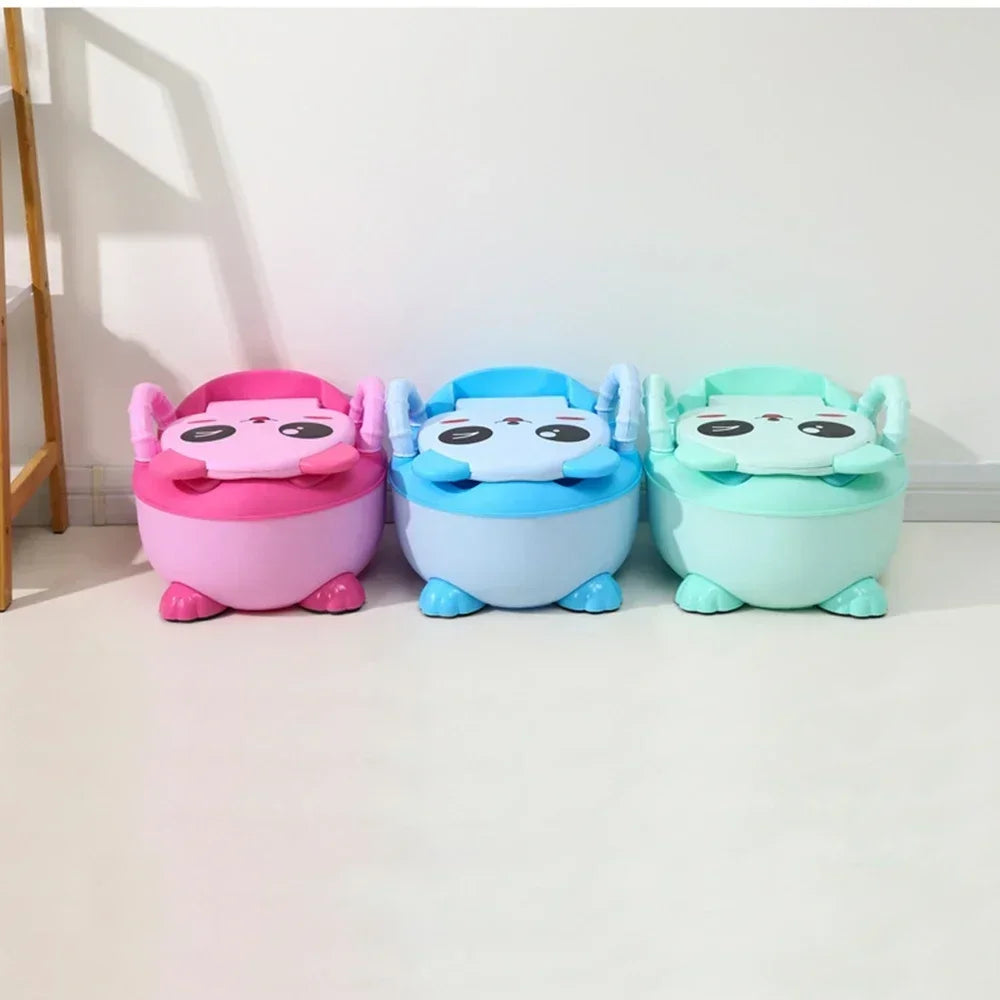 Panda Baby Potty Boys and Girls Potty Training Seat Children's Pot  Urinal Infant Cute Toilet Seat WC -Free Cleaning Brush