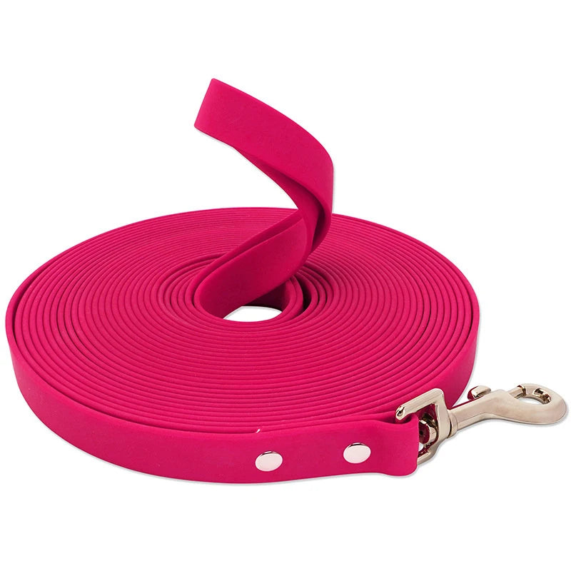 Waterproof Dog Leash PVC Long Dog Training Leash 10 Meters 15m Lead For Dogs Nylon Dog Rope Strong Durable Dog Strap For Dogs