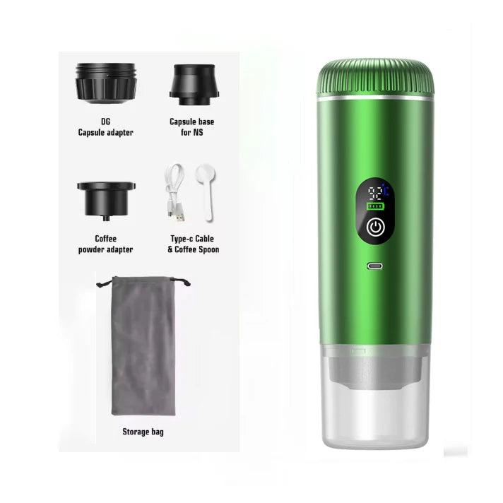 Portable Coffee Maker,3-in-1 Espresso Machine for Travel 20 bar Mini Coffee Maker Compatible with Ground Coffee & Capsule