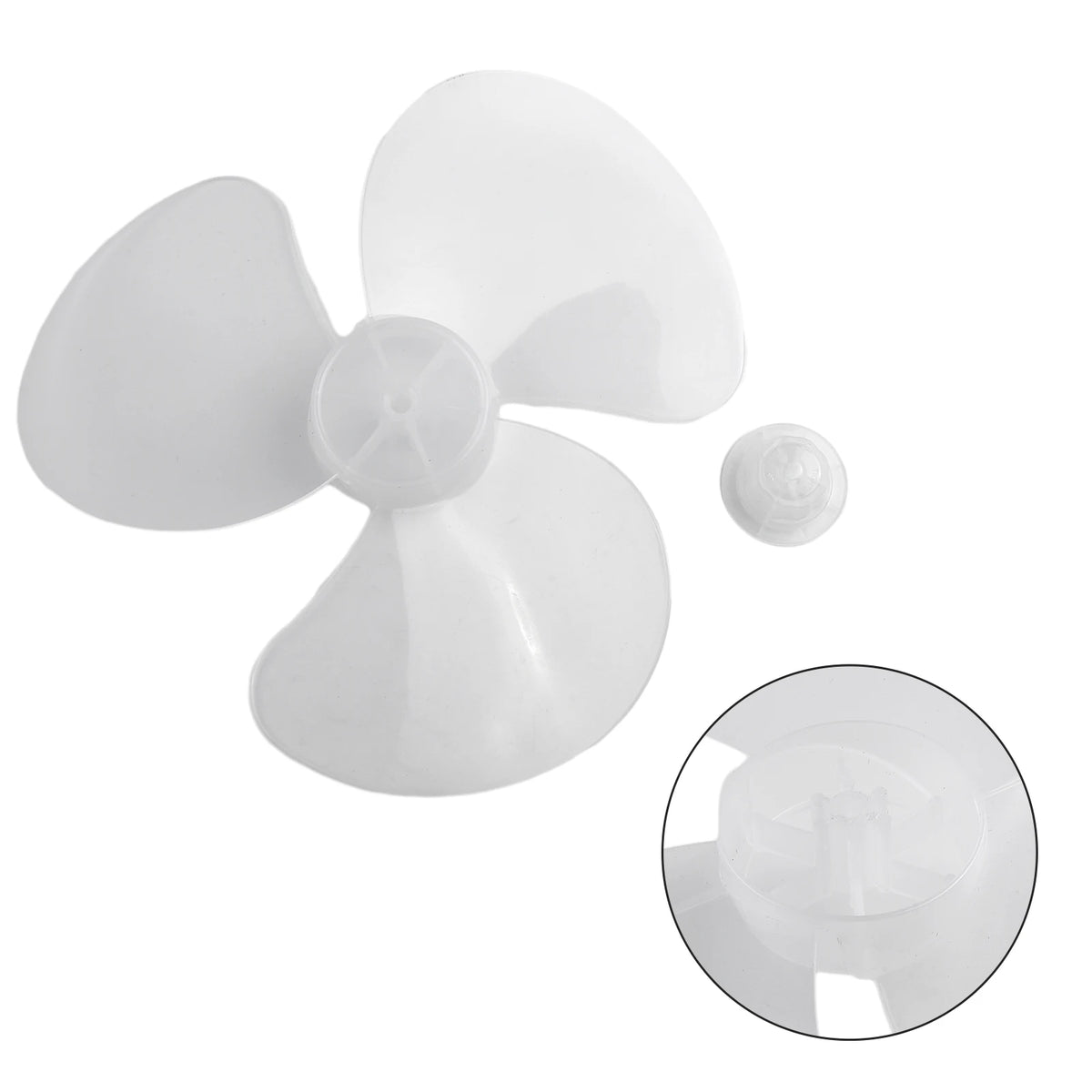 12" Plastic Fan Blade 3 Leaves Home Improvement Radius 14cm Standing Pedestal Floor Wall Table Fanner Practical
