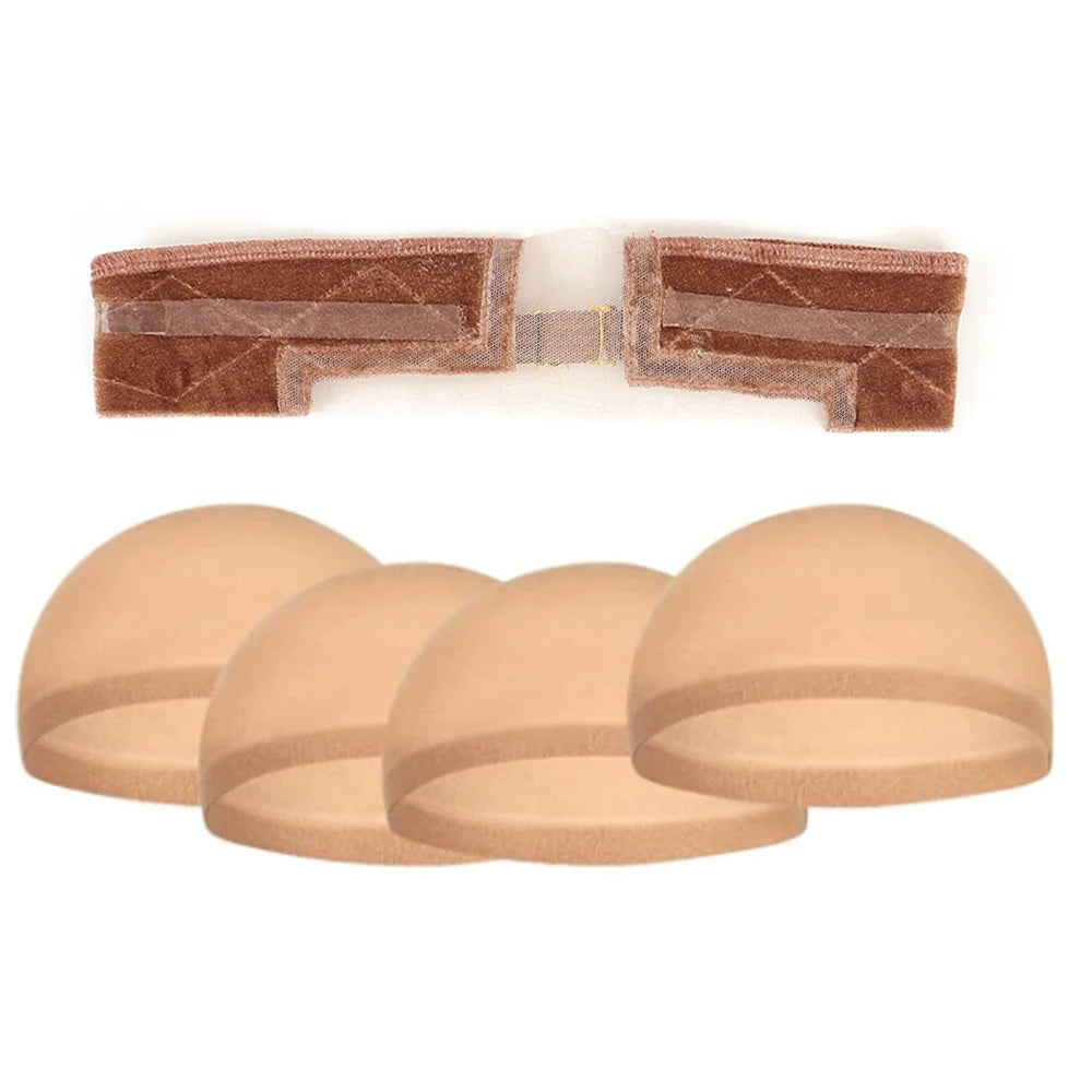 Lace Wig Grip Band with Non-Slip Silicone Strip, Adjustable Velvet Wig Grip Band for Lace Front Wigs,Wig Melting Band for Women