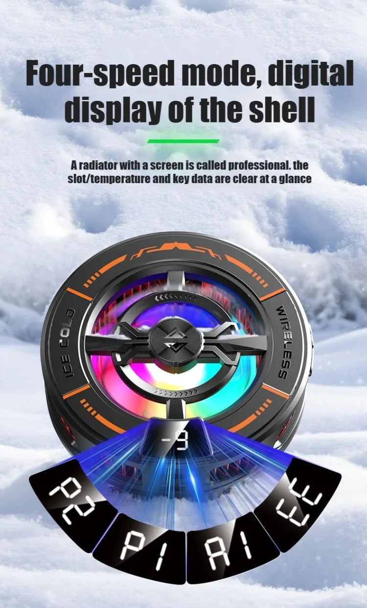 K28 Magnetic Semiconductor Phone Cooler with Wireless Fast Charger Cooling Radiator Gaming Accessorie for IPhone MagSafe Android
