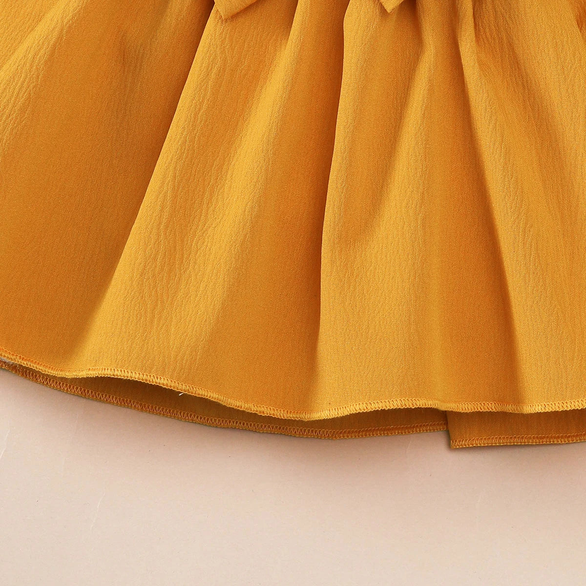 Baby girl Autumn Dress Ruffled Edges and Bow, Long sleeved Dress+Headband for 0-18 Months Cute Baby girl Holiday Party Costume