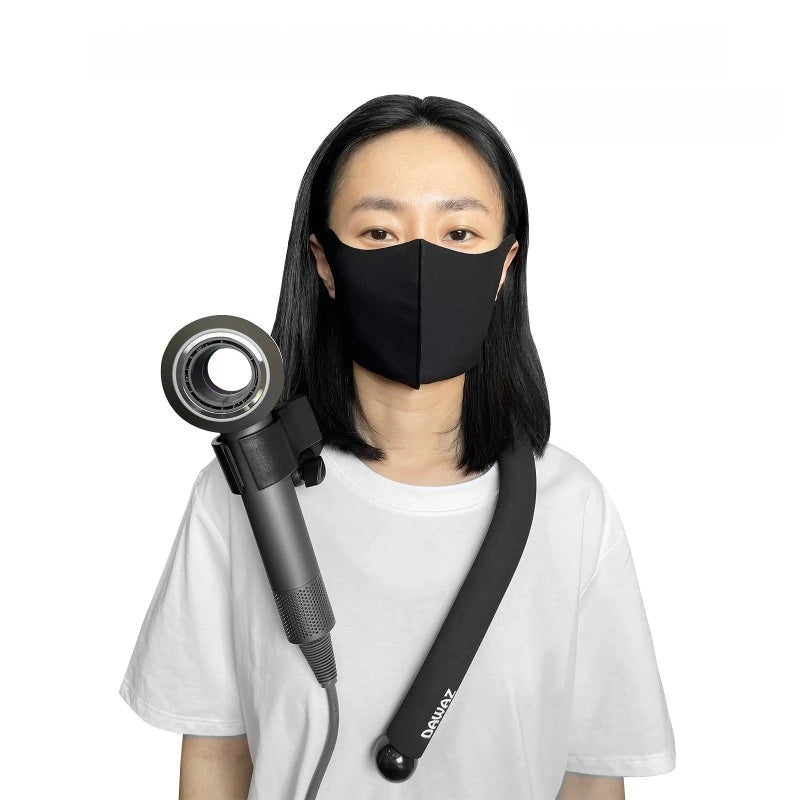 Pet Portable Neck Hair Dryer Holder Cat Grooming Supplies Adjustable Wind Direction Angle Pet Cleaning Products Accessories