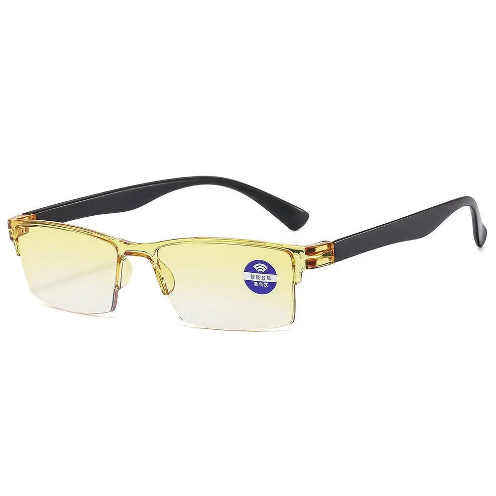 Ultralight Anti Blue Ray Reading Glasses Smart Automatic Zoom Reading Glasses Autofocus Power Half-Rim Near Far Computer Glasses