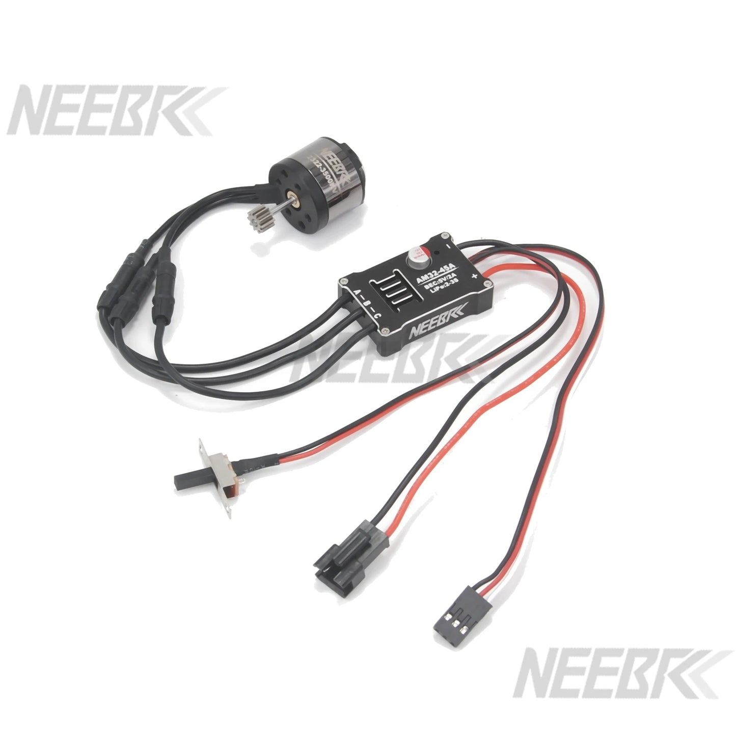 1/12 RC MN Car MN82 MN99 MN168 MN78 Upgrade Kit 2322 2600KV 3500KV Brushless Motor AM32 45A ESC SM3.0/T Plug Model DIY Parts