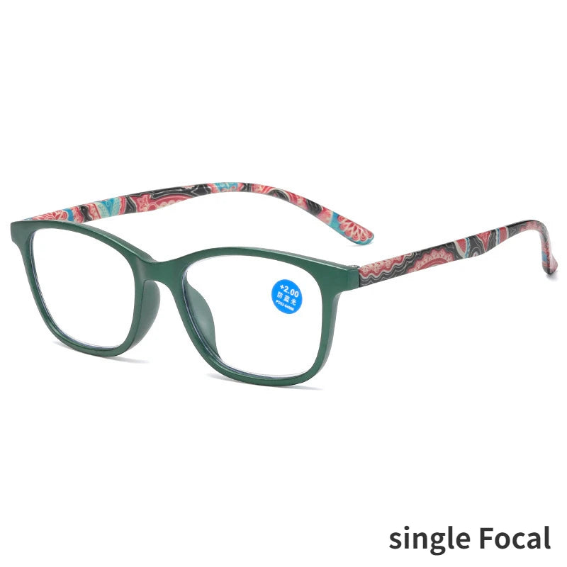 Progressive Multifocal Reading Glasses Women Anti Blue Light Presbyopia Eyeglasses Computer Eyewear Look Near Far +1.0 To +4.0