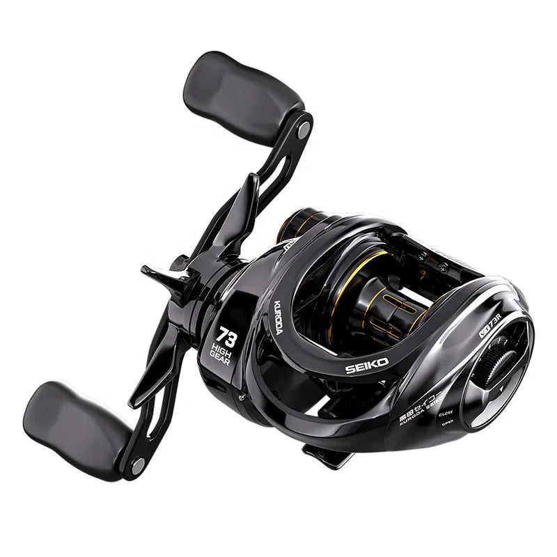 Baitcasting Fishing Reels 18 BBs 10KG Max Drag 7.3:1 Gear Ratios Ultra Light Casting Fishing Reel for Bass Pike Fishing Tackle