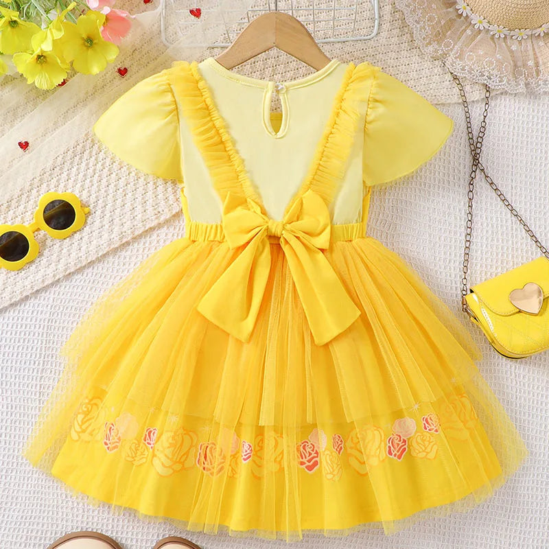 Halloween Lolita Dress Blue And White Poker Elements Princess Dress Bow Apron Baby Girls Dress Birthday Party Cosplay Costume