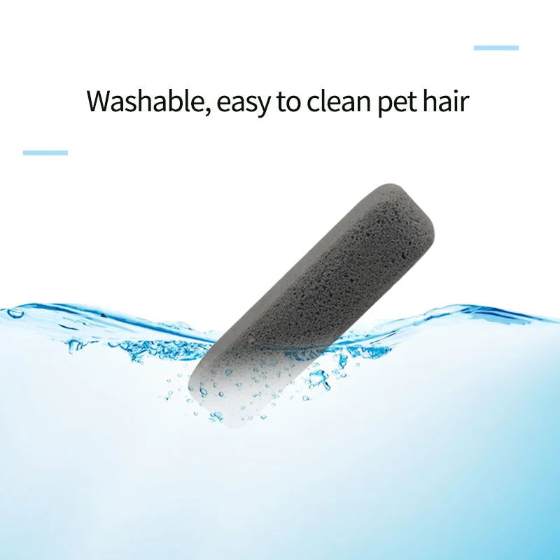 Pet Hair Remover Brush 2 Pack Clean Cat Dog Hair Remove Pumice Stone for Carpet, Car, Bedding, Clothing