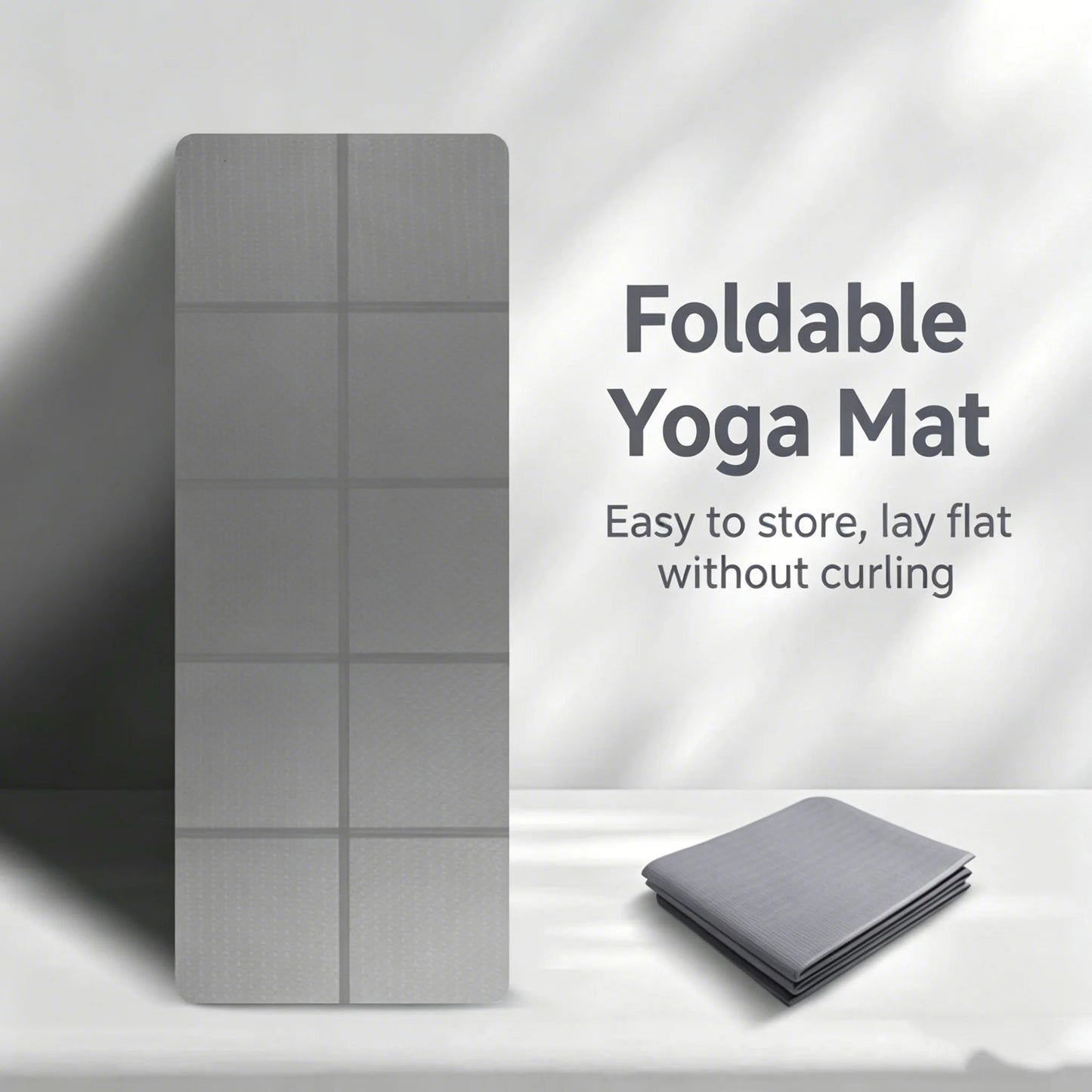 6/8mm Thickness TPE Foldable Yoga Mat Exercise Mat For Travel Yoga Pilates Home Floor Workouts Gymnastics Mat Fitness Equipment
