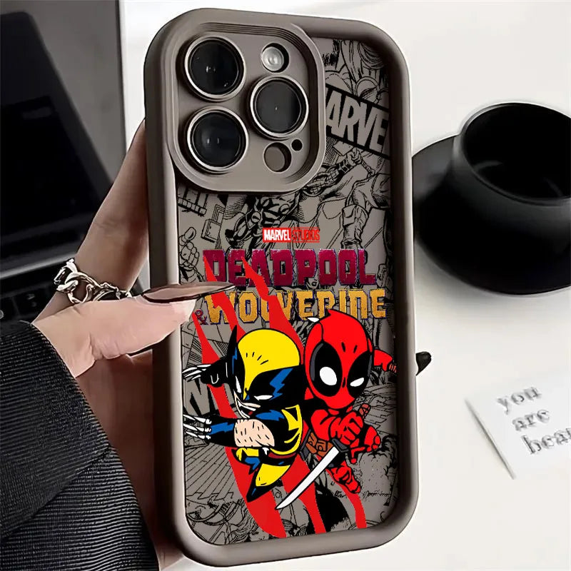 Cool DeadpoolS & WolverineS Phone Case for iPhone 17e 17 16e 16 15 14 13 12 11 Air Pro Max Mini XR XS X Plus Soft TPU Back Cover