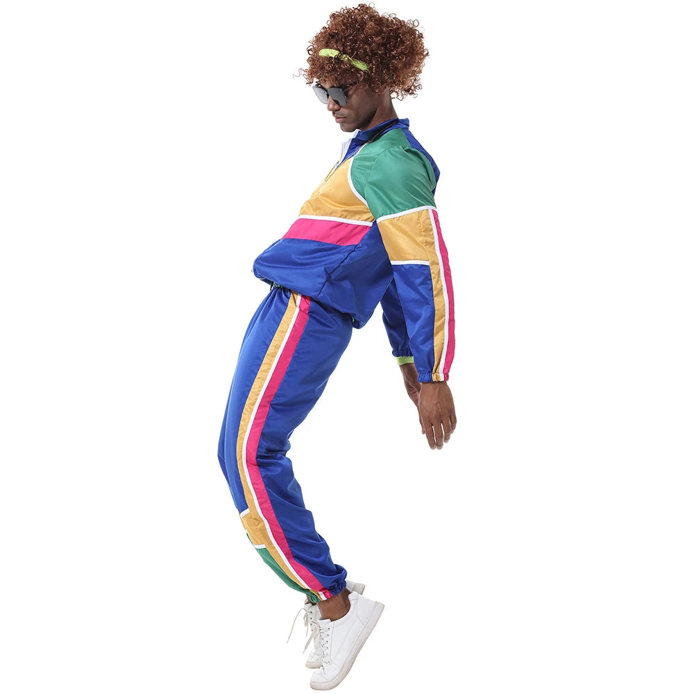 Halloween Couples Hippie Costumes for Women Male Vintage 70s 80s Rock Disco Cosplay Outfits Hip Hop Disco Hippie Costume
