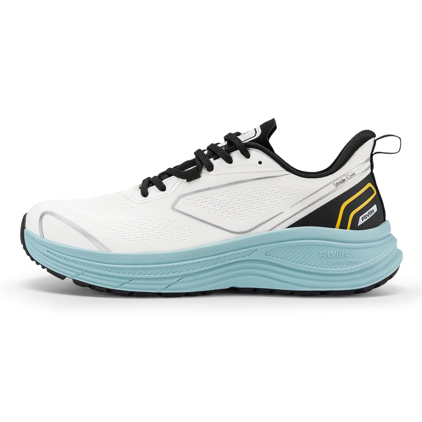 Fittington Walking Shoes For Men Extra Wide Cushioned Running Shoes Tennis Soft Shoes Arch Support for Plantar Fasciitis Relief
