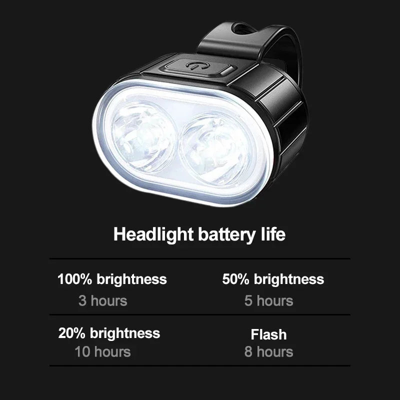 Bike Lighting Front and Rear Lights Bicycle Lamp Led Cycling Light Bike Flashlight for Bicycle Front Taillight Lantern
