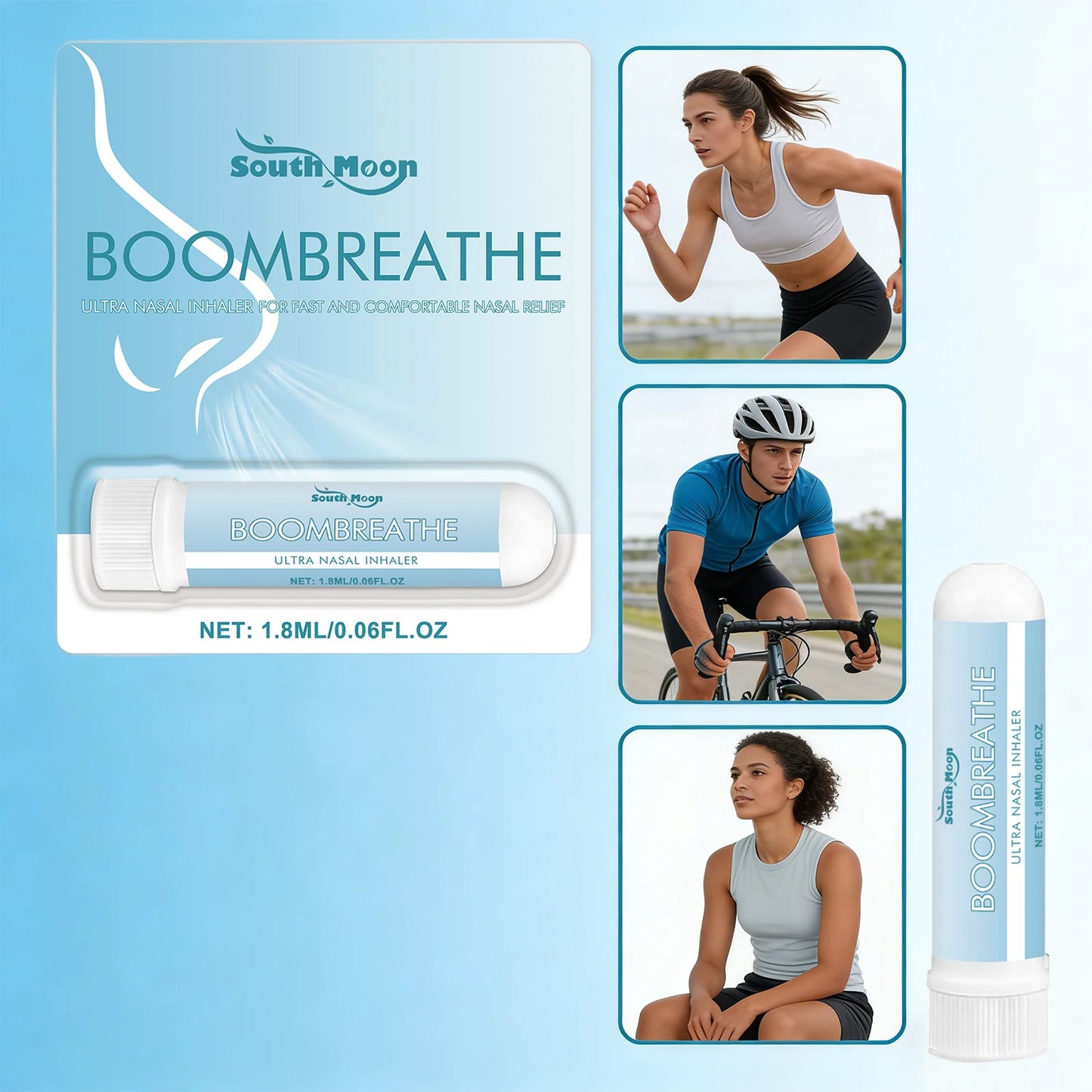Herbal Soothing Inhaler Cleaning Nasal Improve Discomfort Gentle and Non-irritating Nasal Inhaler Long-Lasting Refreshing