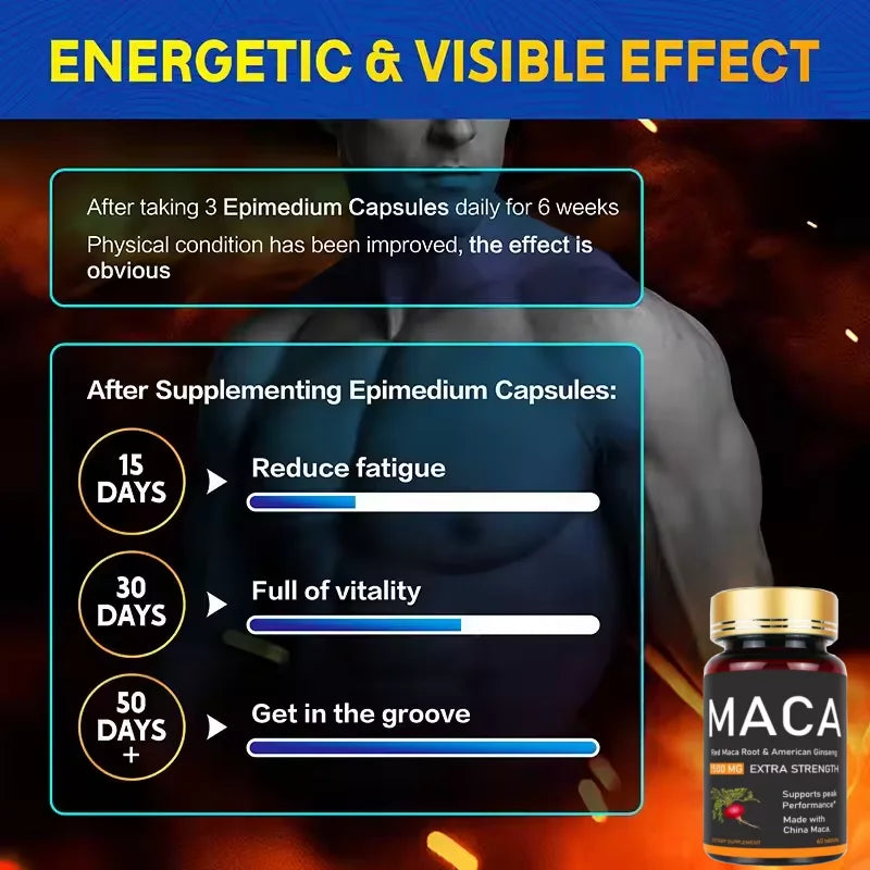 Premium Oyster, Maca & Ginseng Formula，Natural Male Performance Support | Male Enhancing for Stamina, Endurance & Muscle Growt