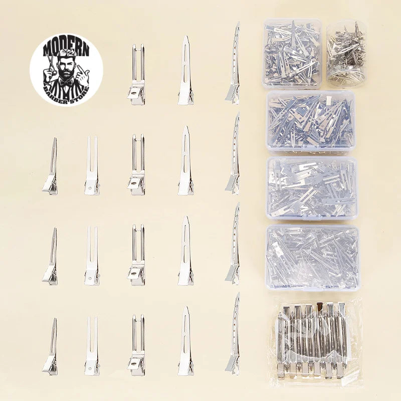 12/35/50/70/80Pcs Positioning Metal Hair Clips Hairpins for Women Styling Tools Barber Hair Cut Clamps DIY Curls for Salon
