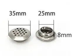 10pcs Round cabinet Air duct Vent Dia.19mm-53mm Steel Louver Mesh Hole plug decoration cover Wardrobe grille ventilation systems