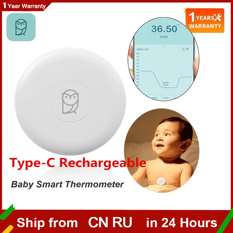 Mjia Smart Digital Baby Thermometer Clinical Thermometer Accrate Measurement Constant Monitor High Temprature Alarm