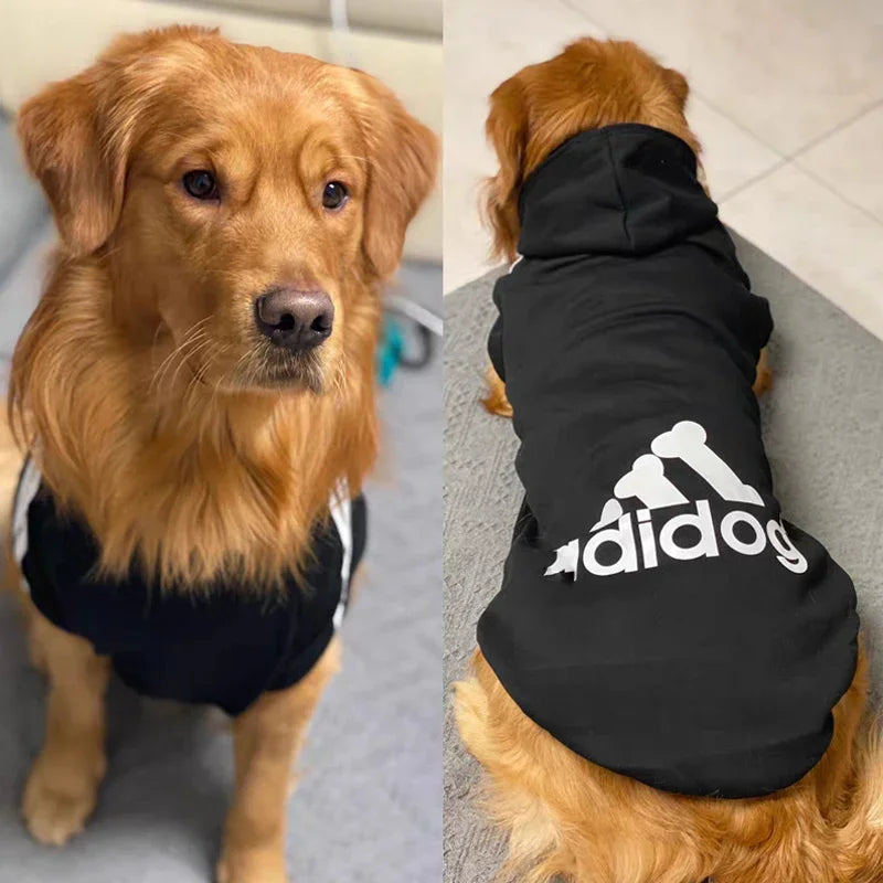 3XL-9XL Big Dog Sweatshirt  Adidog Dog Clothes for Large Dogs Labrador Cotton Hooded Warm Two-Legged Pets Jacket Outfit Hot Sell