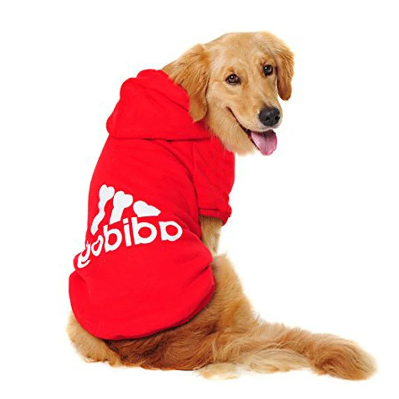 3XL-9XL Big Dog Sweatshirt  Adidog Dog Clothes for Large Dogs Labrador Cotton Hooded Warm Two-Legged Pets Jacket Outfit Hot Sell