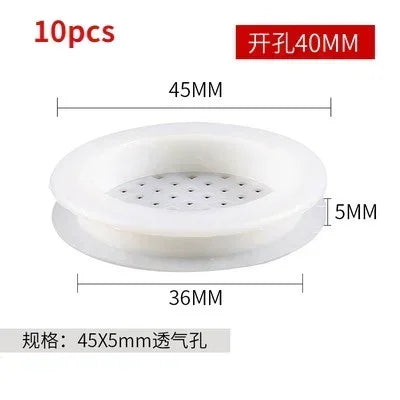 5/10pcs Air Vent Cover Plastic Round Louver Mesh Hole Plug Cabinet Grille Ventilation Systems Decorative Furniture Accessories
