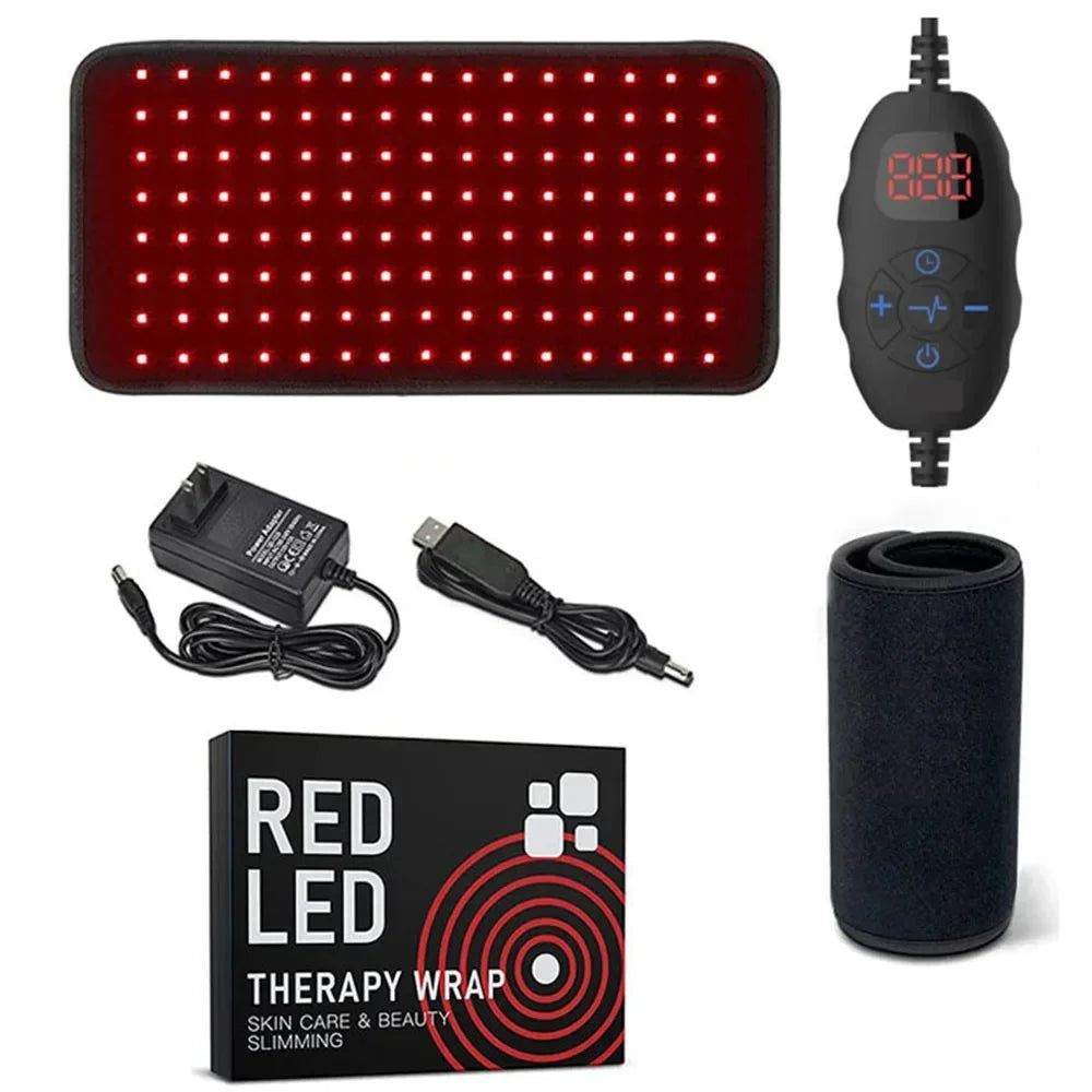 Red Infrared Light Therapy Pad LED Beauty Devices for Face and Body Back Knee Hands Feet Relief Portable 660nm 850nm Heat Pad