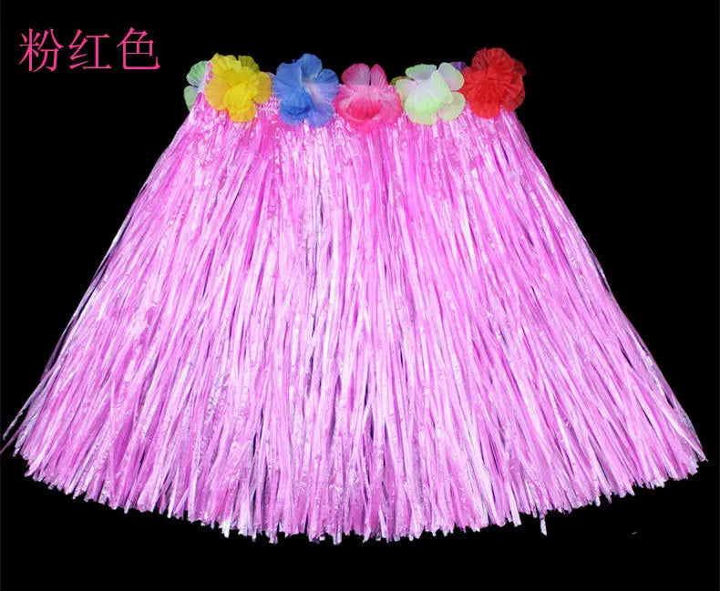 Halloween length30cmHula dance costume with garland for performance, Hawaiian children's hula outfit