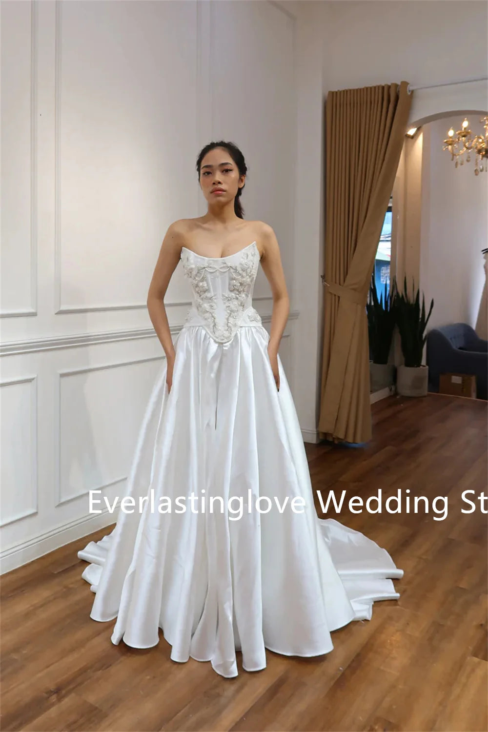 Popular Scoop Neckline Lace Applique Two Piece Bridal Grown Wedding Dresses Custom Made 2026 Vestido De Noival