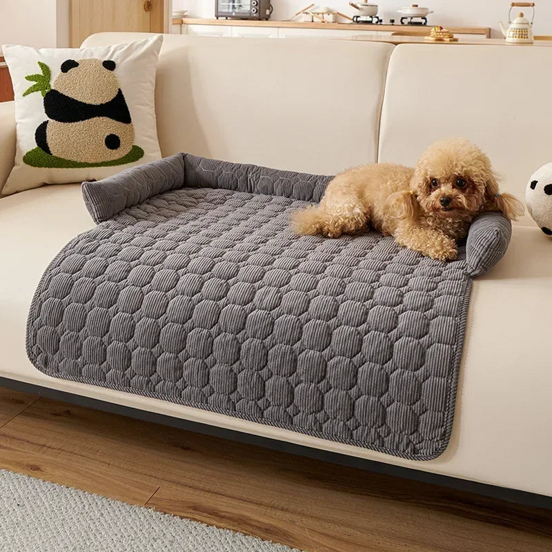 1PC Winter Warm Dog Bed Mats Super Soft  Plush Pet Blanket Pad Mat for Small Dogs Plush Neck Pillow Cat Nest Travel & Indoor