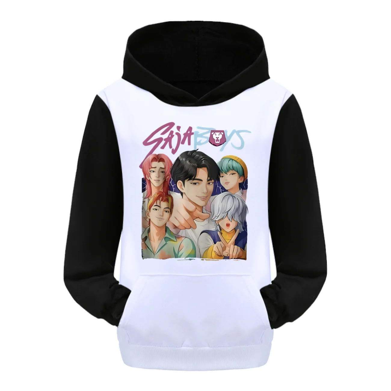 KPop Demon Hunters SAJABOYS Hoodie Kids Clothes Girls Clothing Fashion Teen Boy Clothes Spring Autumn Sweatshirt Children's Tops