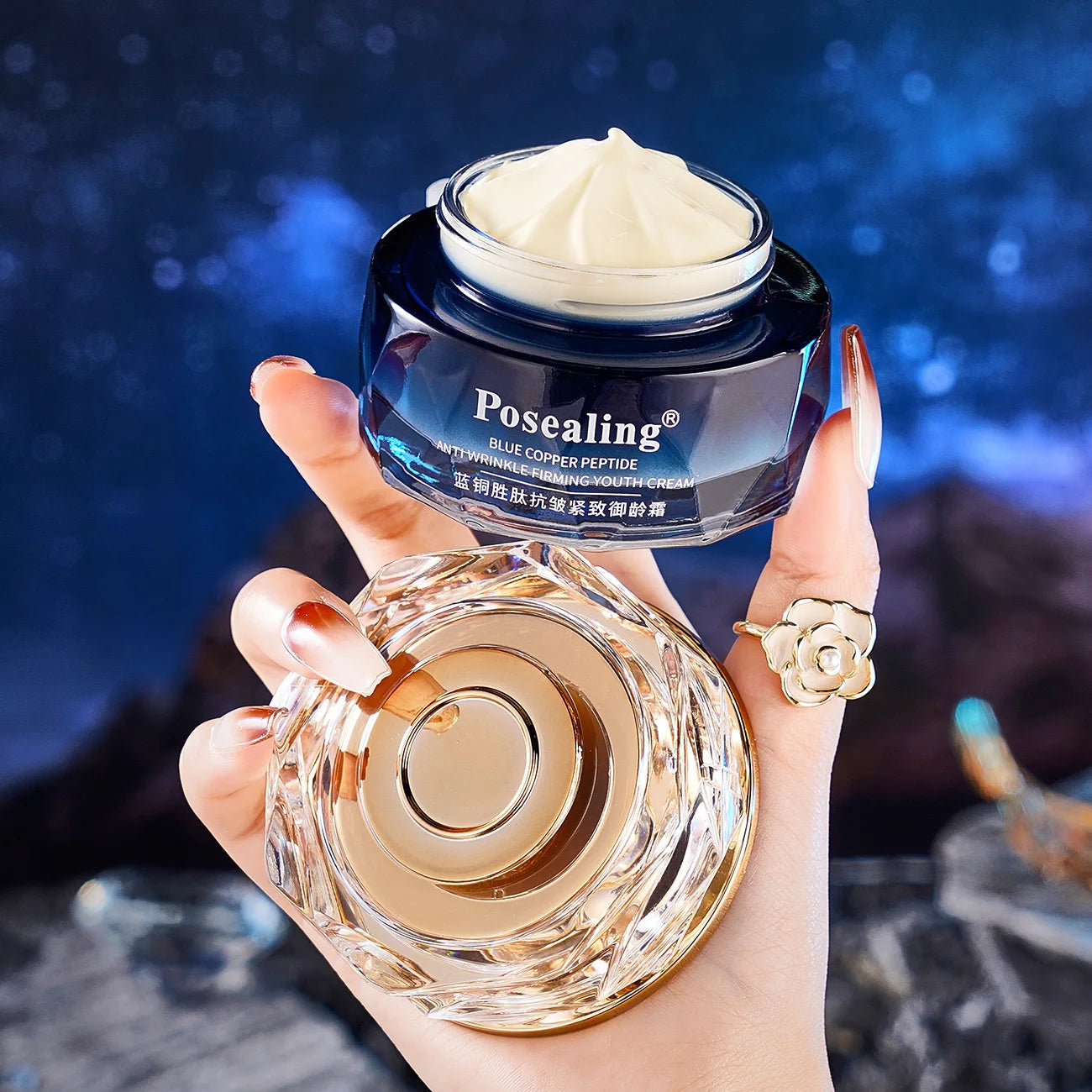 Blue-Copper Peptide Moisturize Cream Plain Stay Up Cream Asian Facial Care Face Cream Glow Recipe Korean Cosmetics Health&beauty