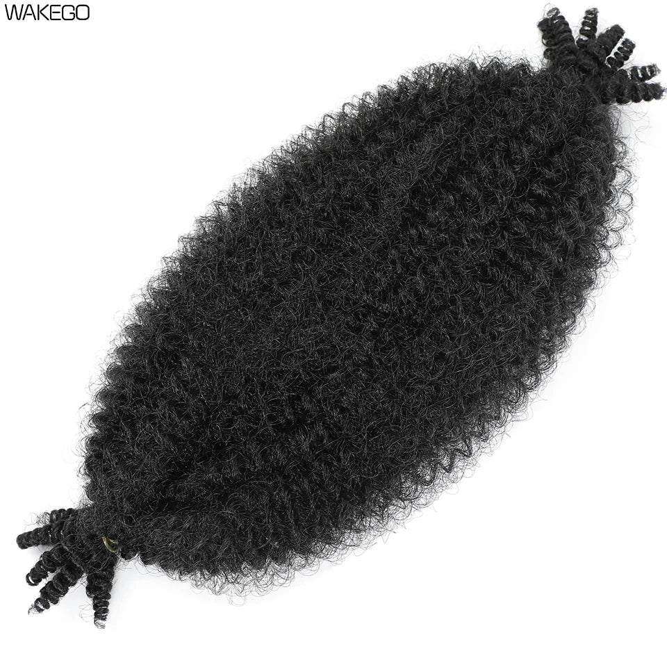 Marley Twist Braiding Hair Ginger Burgundy Ombre Brown Black Springy Afro Twist Hair PreFluffed Spring Twist Kinky Braiding Hair