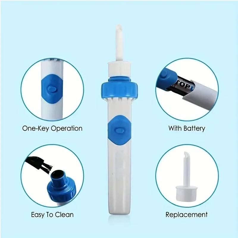 1pcs Portable Automatic Earwax Removal Kit Electric Earwax Vacuum 2026 Electric Kit Remover Ear Cleaning Earspoon