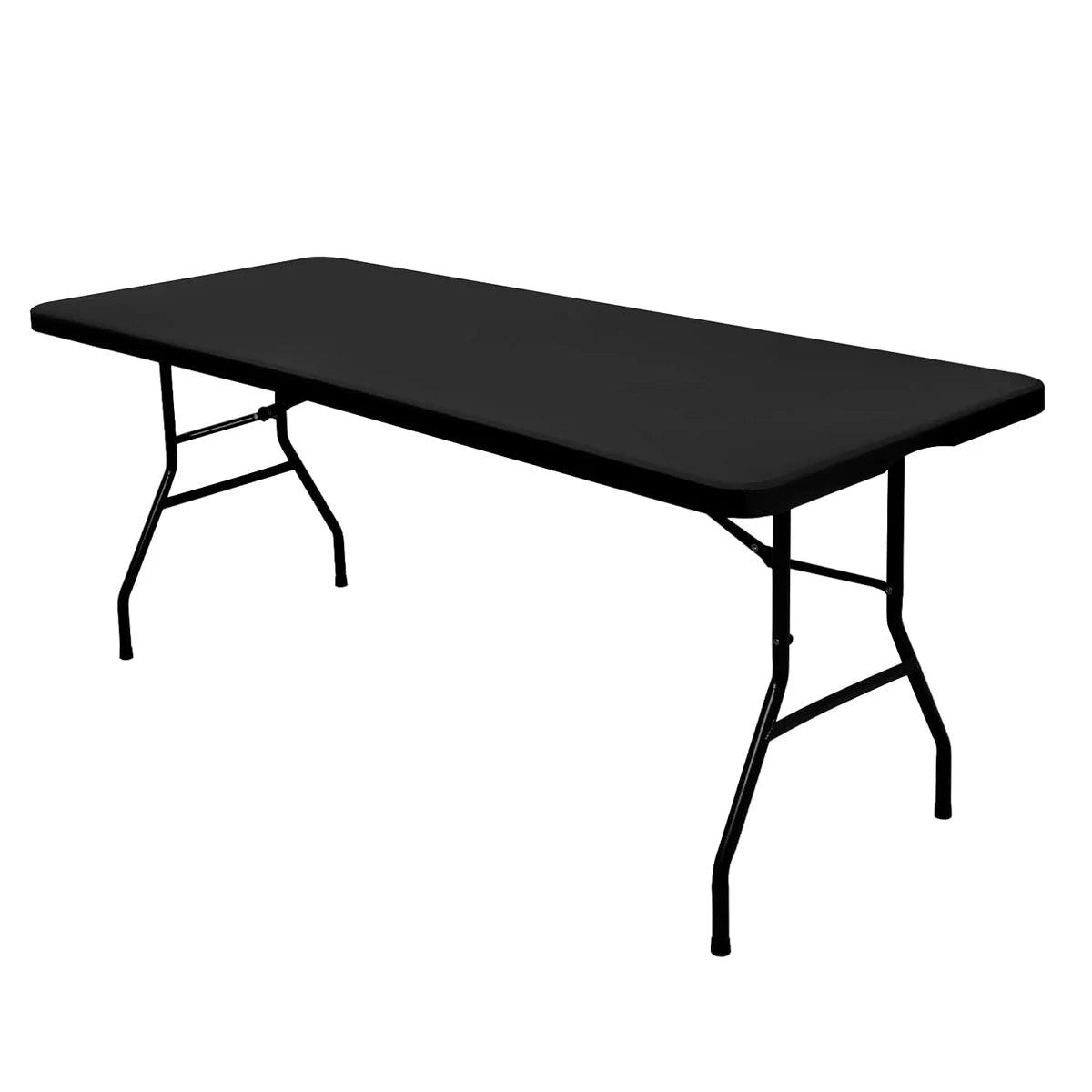 1 Pc 4/6/8ft Spandex Tablecloth Elastic Fitted Stretch Rectangular Tablecloth Washable and Wrinkle Resistant Patio Table Cover