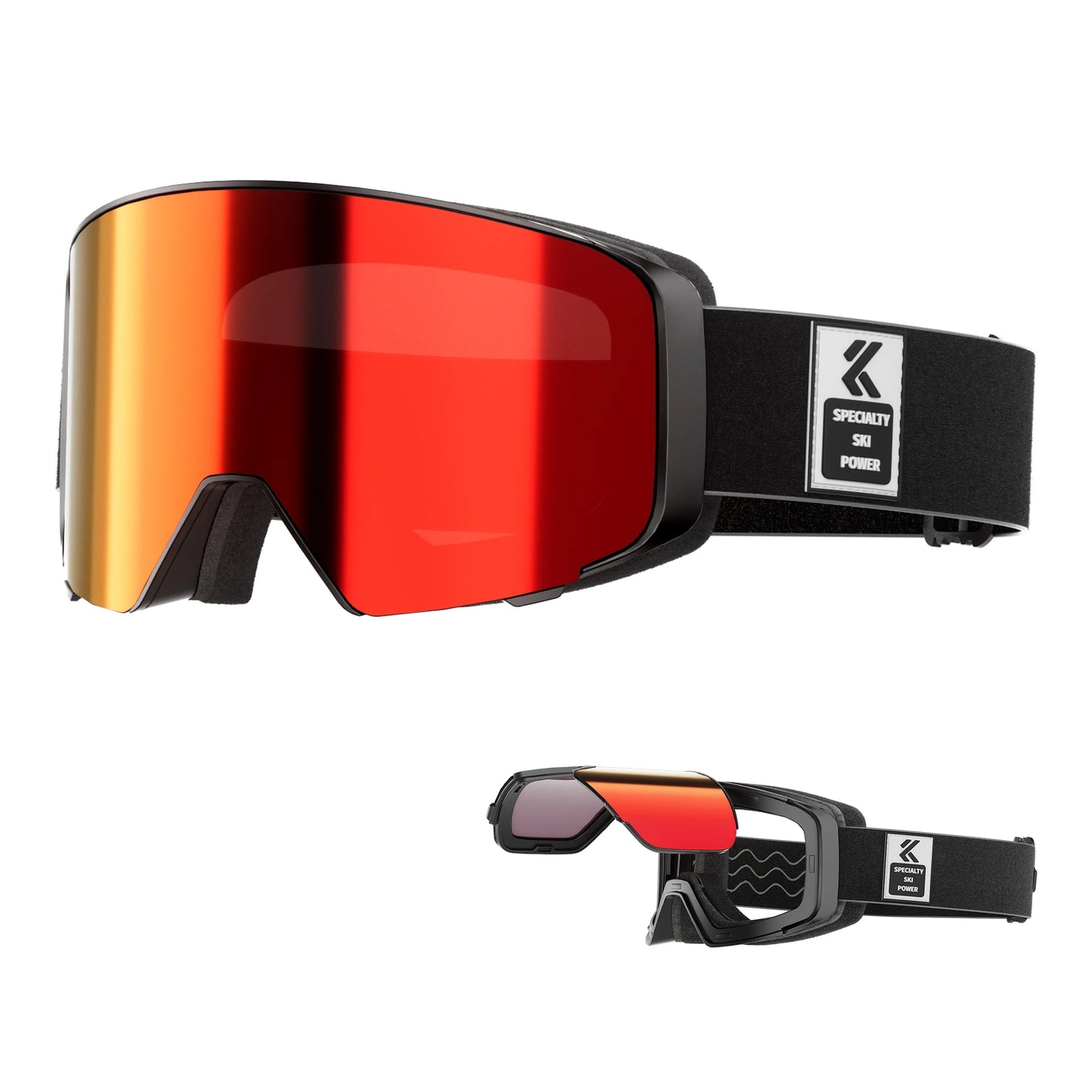 Kapvoe Photochromic Snow Goggles Ski Snowboard Anti-Fog Mask for Men Women Eyewear UV400 Protection Glasses Snowmobile Winter