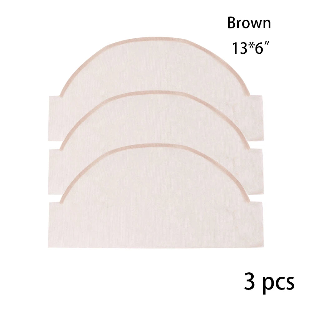 Plussign Transparent Brown Swiss Lace Hairnets 2*4 2*6 4*4 5*5 13*4 13*6 Base Hair Net For Making Lace Frontl Closure 3Pcs