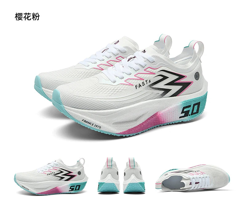 Men Running Shoes Carbon Plate Marathon Speciality Sports Breathable Lightweight Women's Comfortable Nonskid Leisure Sneakers