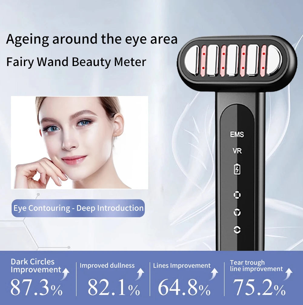 Beauty Eye Massager Device Red Light Facial Wand Eye Neck Massager Skin Tightening Anti Wrinkle SkinCare Beauty Anti Dark Circle