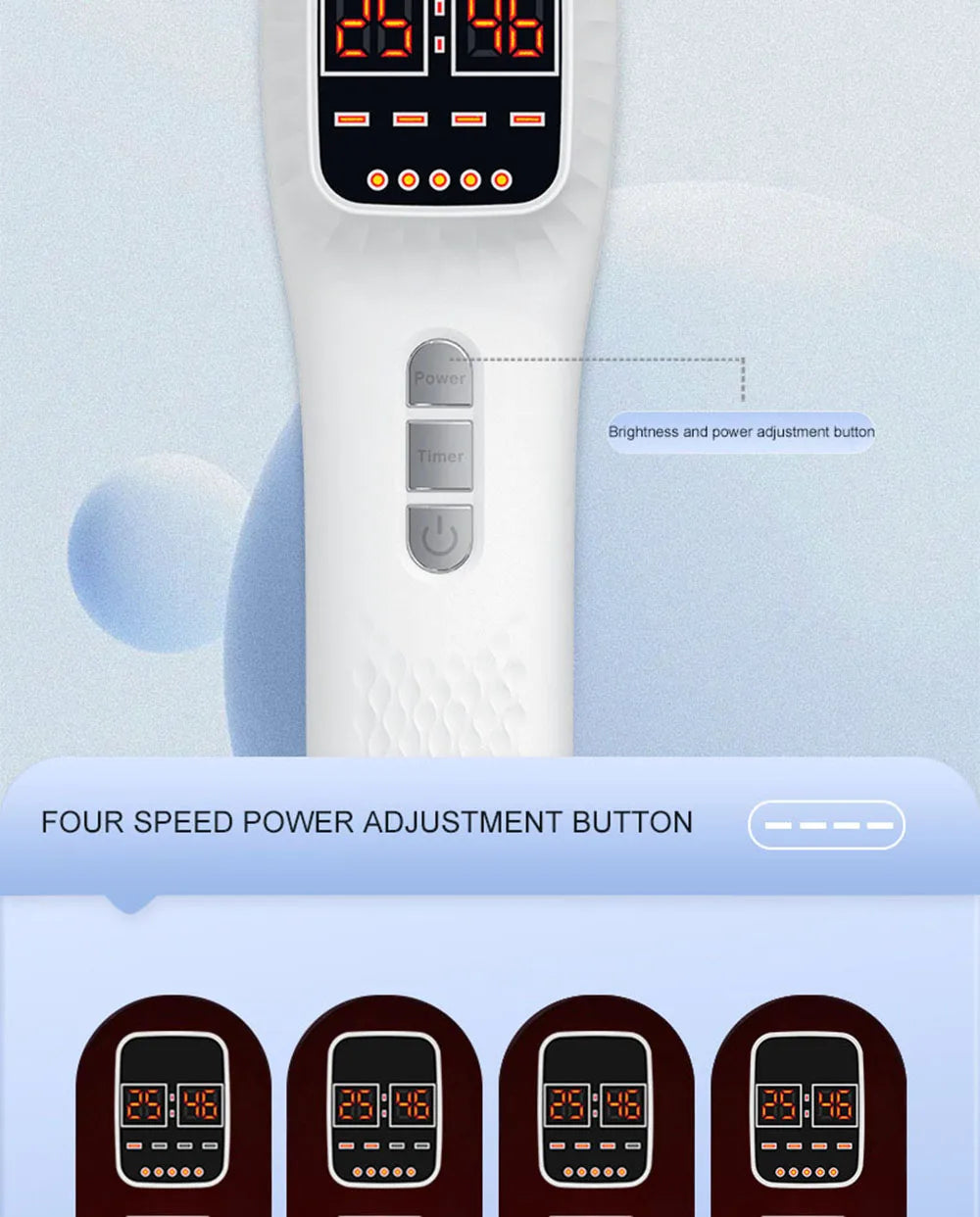 650nm+808nm Handheld Face Body Red Light Infrared Beauty Device Skin Rejuvenation Muscle Joint Body Fatigue Relief Health Care