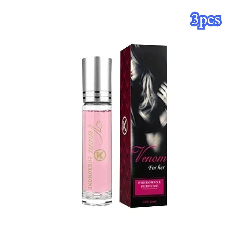 3pcs 10ml Gold Powder Intimate Partner Erotic Pheromone Perfume Roller Ball Fragrance KAKOU Soul Code Body Spray for Men Women